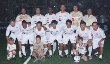 Equipe de showbol do Santos Futebol Clube