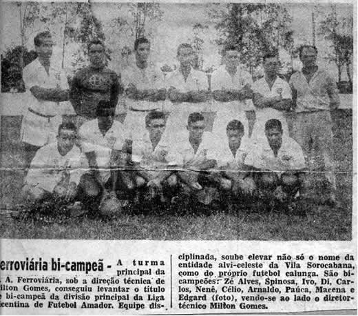 Time da Ferróviária -São Vicente