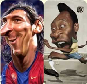 pelé x messi
