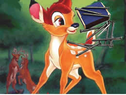 foto montagem bambi
