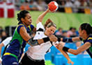 Irregular, Brasil pra no segundo tempo e  derrotado no handebol