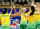 Em ritmo de treino, Brasil vence a Arglia na estria do vlei feminino